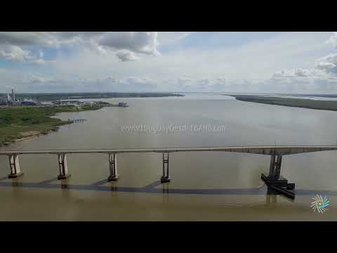 Video aéreo del puente San Martín entre Fray Bentos (UY) y Puerto Unzué (ARG)  DJI 3086 101
