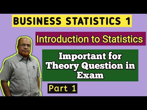 Business Statistics 1 I Arithmetic Mean I Introduction I Theory Explanation I Khans Commerce Tutoria