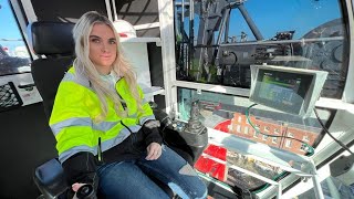 Young crane driver scales new heights as only woman in the job