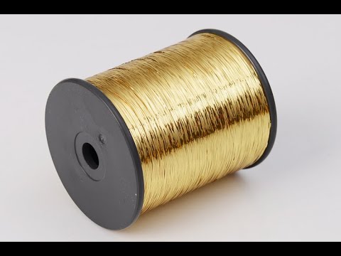 Gold filament kasab zari thread, for knitting and weaving