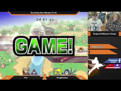 [Smashing Illini Weekly] Thor (Link) vs. Drugfreechu (Fox, G&W) PM Winner's Finals