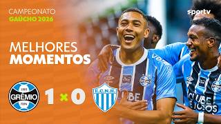 GRÊMIO 1 X 0 NOVO HAMBURGO | MELHORES MOMENTOS | QUARTAS DE FINAL CAMPEONATO GAÚCHO | sportv