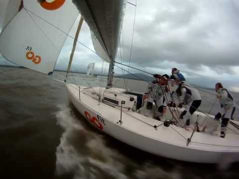 J80 GoFit Sailing in Santander - 18th December 2011 - Race 2. Recorded with Gopro