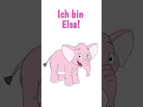 Elsa, der rosa Elefant & Mama Elefant | Sing #Kinderlieder #Shorts