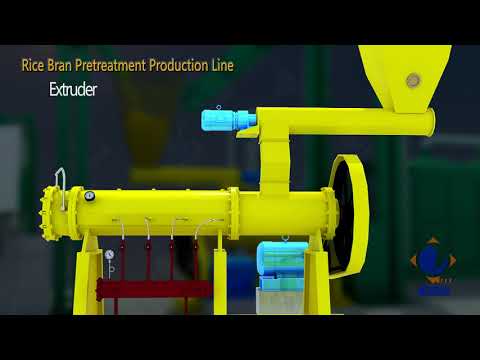 3D View of Rice Bran Oil Machine
