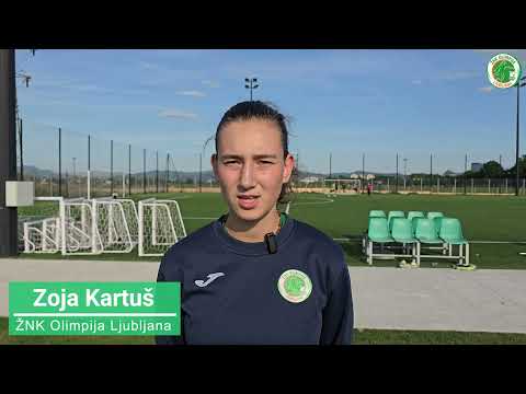 Zoja Kartuš pred tekmo ŽNK Olimpija - ŽNK Mura