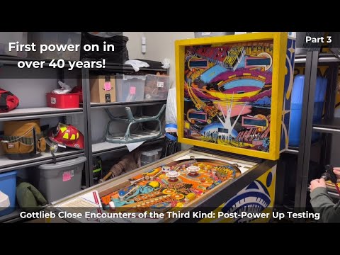It finally receives power! Gottlieb Close Encounters Pinball Restoration Part 3