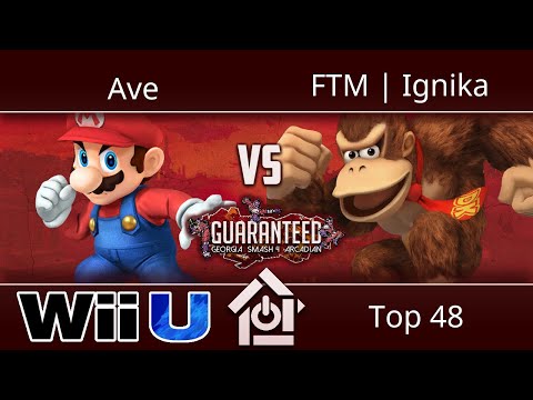Guaranteed: GA Arcadian - Ave (Mario) vs FTM | Ignika (DK) - Smash 4 Top 48
