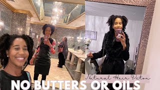 Easing into the No Oils or Butters Natural Hair Detox... Before Visiting a Cut It Kinky Stylist