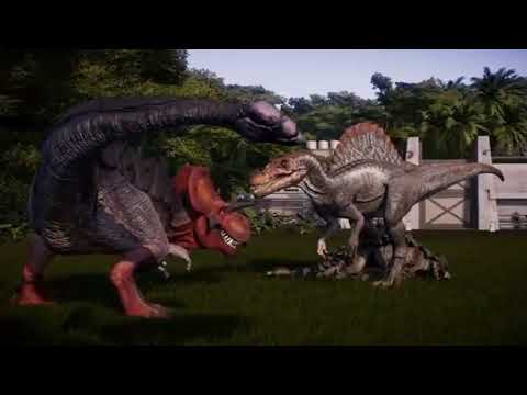 Ultimasaurus vs Spino, T Rex, Anklylosaurus. Ultimasaurus a hybrid dinosaur.