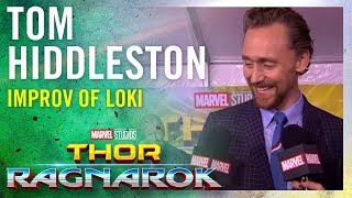 Tom Hiddleston On the Improv in Loki -- Marvel Studios' Thor : Ragnarok Red Carpet Premiere