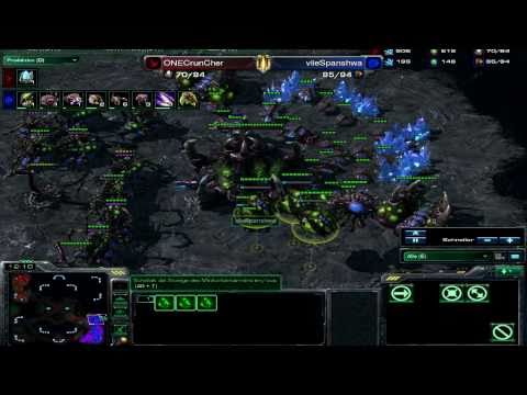 R4ptorStarcraft Game #1 CrunCher [P] vs Spanshwa [Z] part 2/2