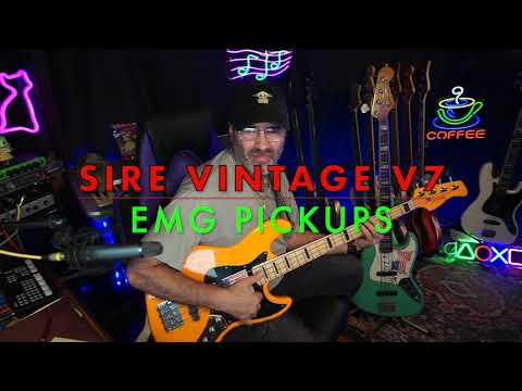 Sire Vintage V7 with EMG Pickups. How do you think it sounds? Drop a comment.