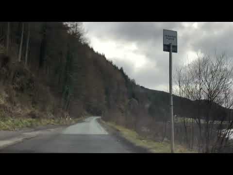 Driving on the A890 and A87 in north west Scotland, Strathcarron to Inverinate