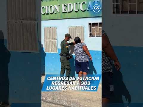 Centros de votación en Montería regresan a sus lugares habituales