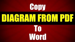 How to Copy Diagram from PDF to Word