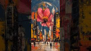 AI oil painting | Urban Blossom