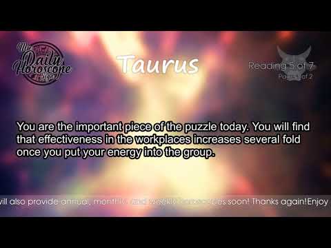 Taurus's Daily Horoscope for Monday July 16th, 2018