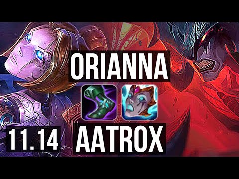 ORIANNA vs AATROX (TOP) | 2/1/9, 500+ games | EUW Master | v11.14