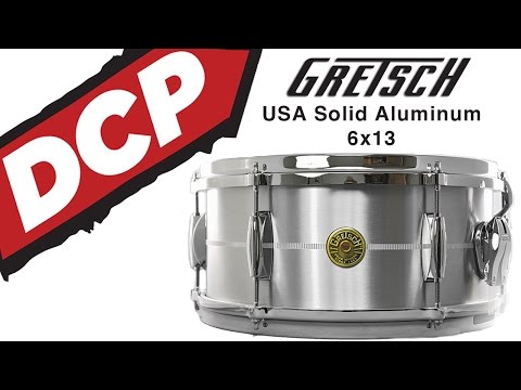 Gretsch USA Solid Aluminum Snare Drum 13x6 image 4