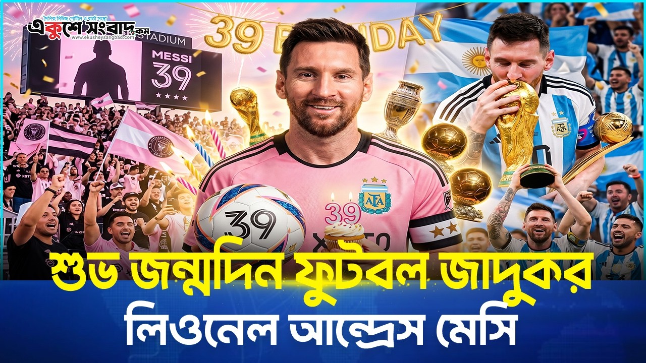  শুভ জন্মদিন ফুটবল জাদুকর লিওনেল আন্দ্রেস মেসি 