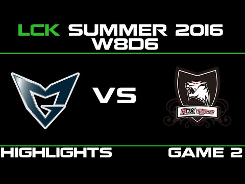 SSG vs ROX Game 2 Highlights LCK Champions 2016 W8D6 Samsung Galaxy vs ROX Tigers   ROX vs SSG   LCK