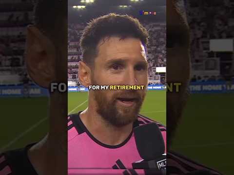 Messi reveals his retirement date 🥺