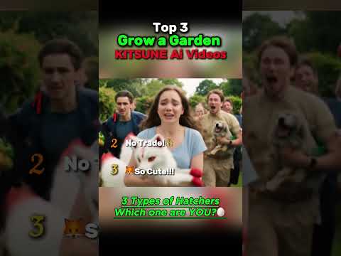 Hatching the RAREST Pet! (Kitsune Zen Event in Grow a Garden) #growagarden #aivideo #kitsune