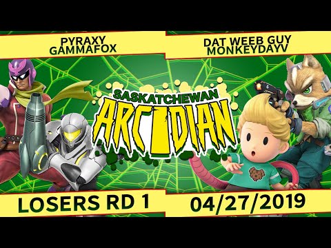 Pyraxy & GammaFox (B) vs. Dat Weeb Guy & monkeydayv (R) - Losers Rd 1 - SK Ultmate Arcadian