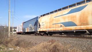 preview picture of video 'Burnt Paint on Norfolk Southern H19 In Centerville, Lancaster County 4/12/2014'