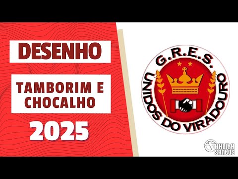 Desenho Tamborim e Chocalho - Viradouro 2025