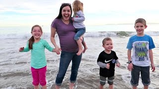 FIRST Time at the BEACH🌊