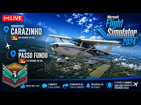 MSFS 2024 | VFR Carazinho (SSKZ) para Passo Fundo (SBPF) | Voo Regional no RS ✈️