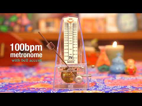 メトロノーム練習用テンポ100（ベル音入り）metronome 100bpm  with bell accent