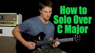 How to Solo Over: C Major (Scales, Chord Tones. With Backing Loop)