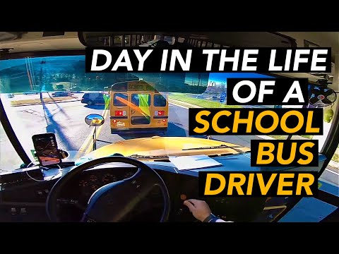 Day in the life of a School Bus Driver! (POV Driving)