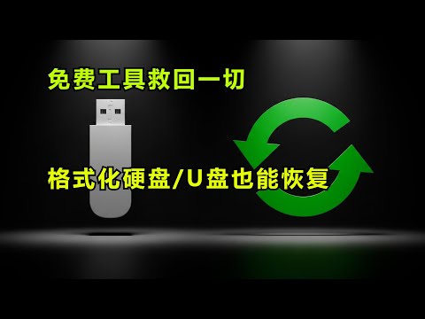 【数据恢复】免费工具救回一切！格式化硬盘/U盘也能恢复【格式化恢复】硬盘格式化了？别怕！这个免费工具比收费的还强！【免费数据恢复】别慌！误删文件、格式化U盘，用它一键找回