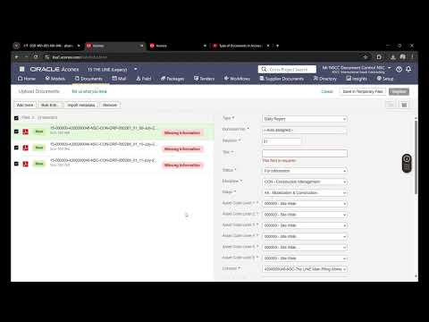 Uploading Multiple Documents in Aconex | #Aconex #BulkUpload #DocumentControl #AconexTraining