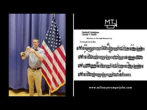 Staff Sgt. Danny Venora performs  Festival Variations Trumpet Excerpt