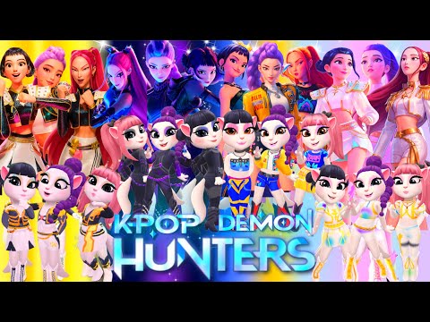 😈🎵 My Talking Angela'm 2 😻 || K - POP DEMON HUNTERS | New Update || Cosplay makeover 🔥✨