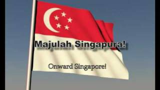 Singapore's National Anthem with Flag