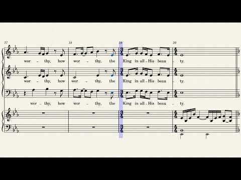 The King in All His Beauty by arr. Marty Parks