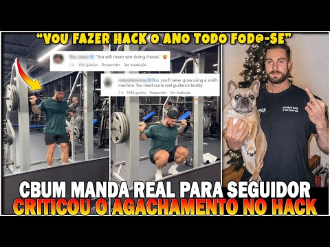 CBUM SE IRRITA COM COMENTÁRIO E RESPONDE SEGUIDOR | RESENHA NO INSTAGRAM DO CBUM REFLETE A REALIDADE