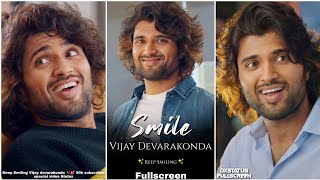 Vijay Devarakonda Smile Fullscreen Whatsapp Status