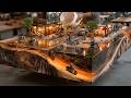 How A Master Carpenter Breathes Life Into Dead Wood Crafting An Ultra Luxurious Epoxy Resin Table
