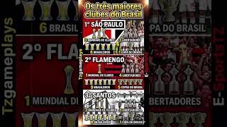 Os 3 maiores clubes do Brasil! 🇧🇷 #viral #shorts #shortsviral #feedshorts #shortsfeed