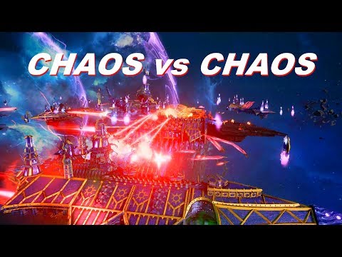 Chaos vs Chaos! Tzeentch Fleet, Rank 145, Heroic Difficulty - Battlefleet Gothic Armada
