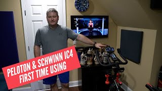 Peloton App with Schwinn IC4 - First Time Using