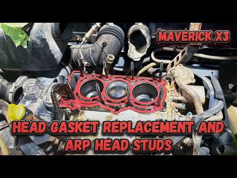 I BLEW A HEAD GASKET ON MY CAN AM MAVERICK X3 | ARP HEAD STUDS