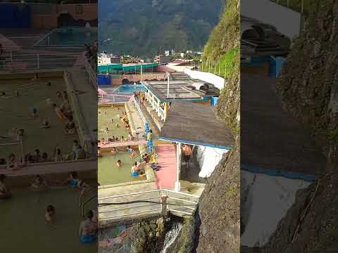 piscinas termales .Baños Tungurahua Ecuador.